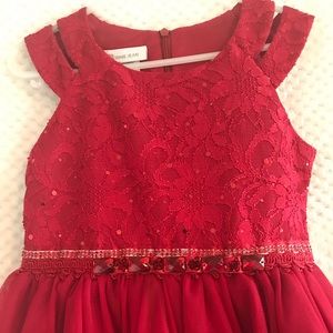 Girls Red Holiday Dress size 6